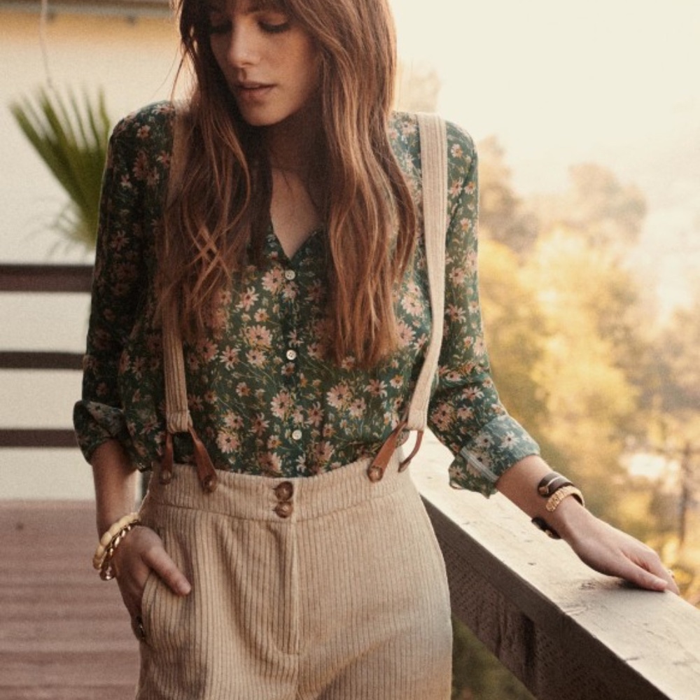 Sezane Pierro Shirt in Edelweiss (36/S)